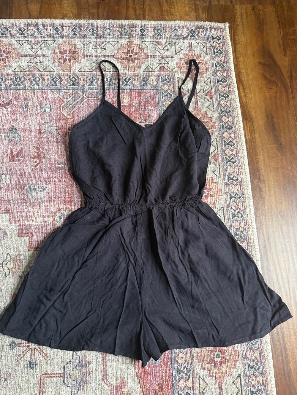 H&M Black Spaghetti-Strap Romper